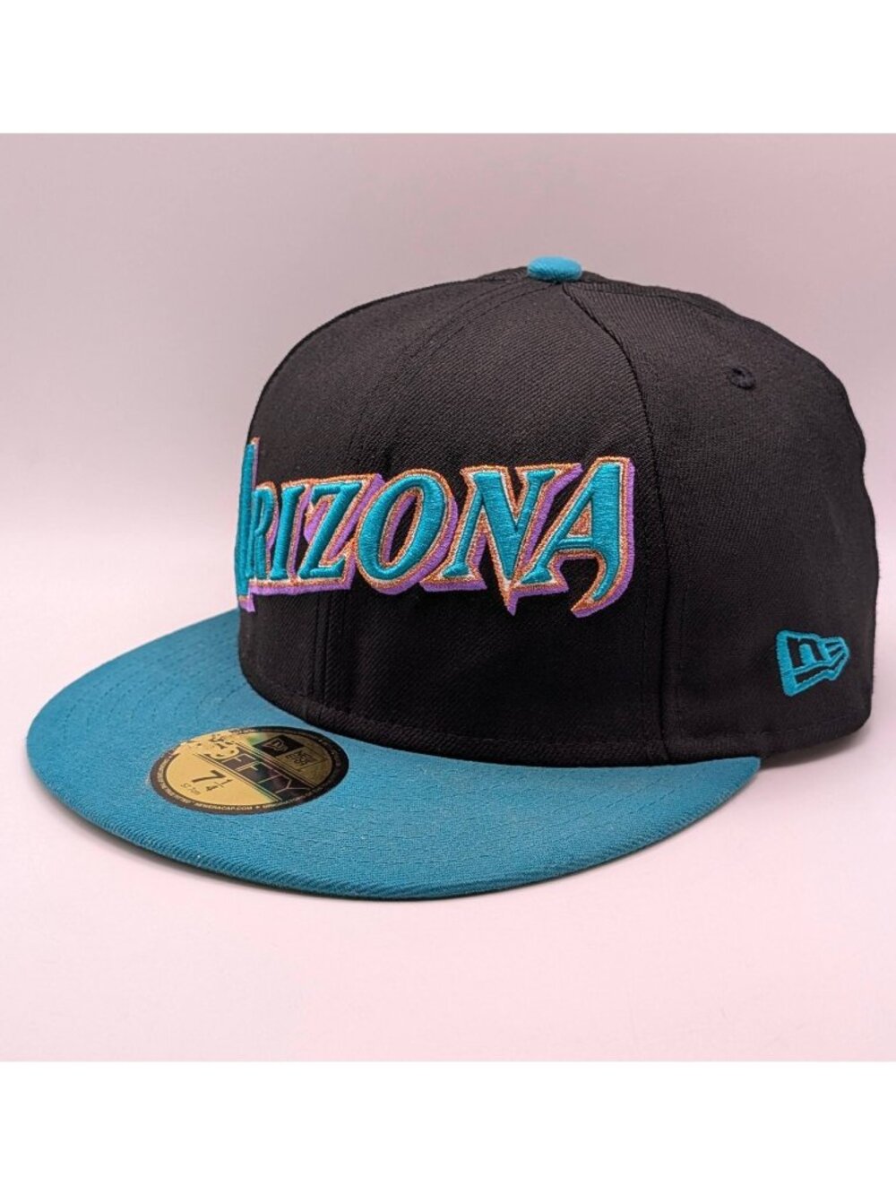 Arizona Diamondbacks Fitted Hat New Era 59fifty Baseball Size 7 1/4 Cooperstown